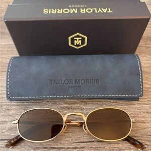 Taylor Morris Gold Unisex Sunglasses